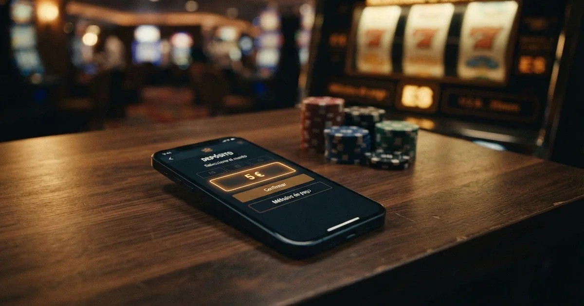Casino con ingreso mínimo 5 euros en España 2026