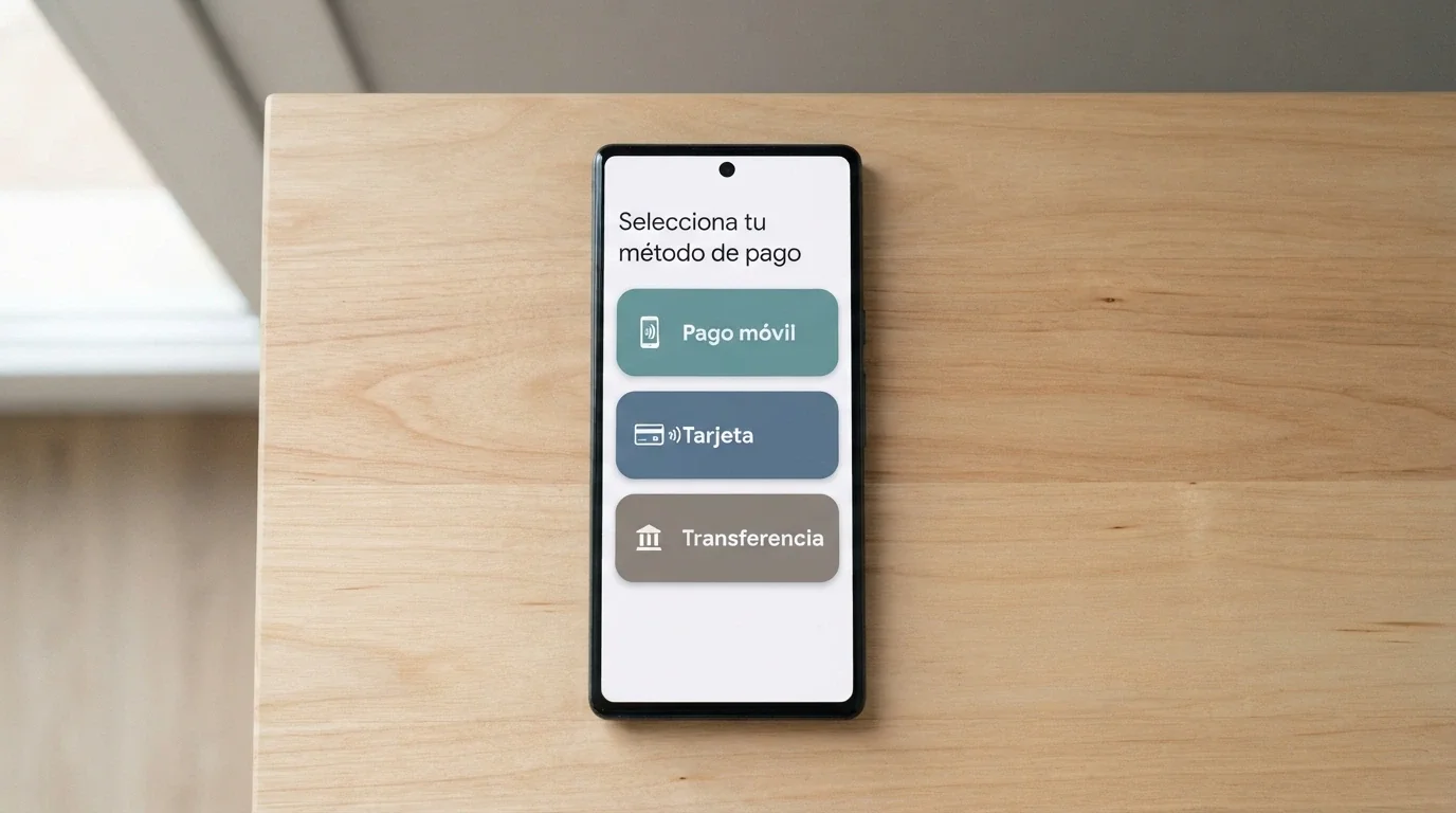 Pantalla de selección de métodos de pago en un casino online español con Bizum, Visa y transferencia bancaria destacados